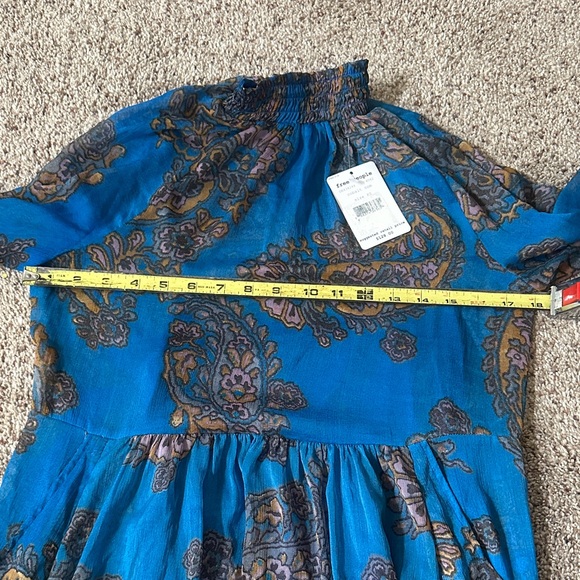 Free People Vibrant Blue Paisley dress - Picture 12 of 13
